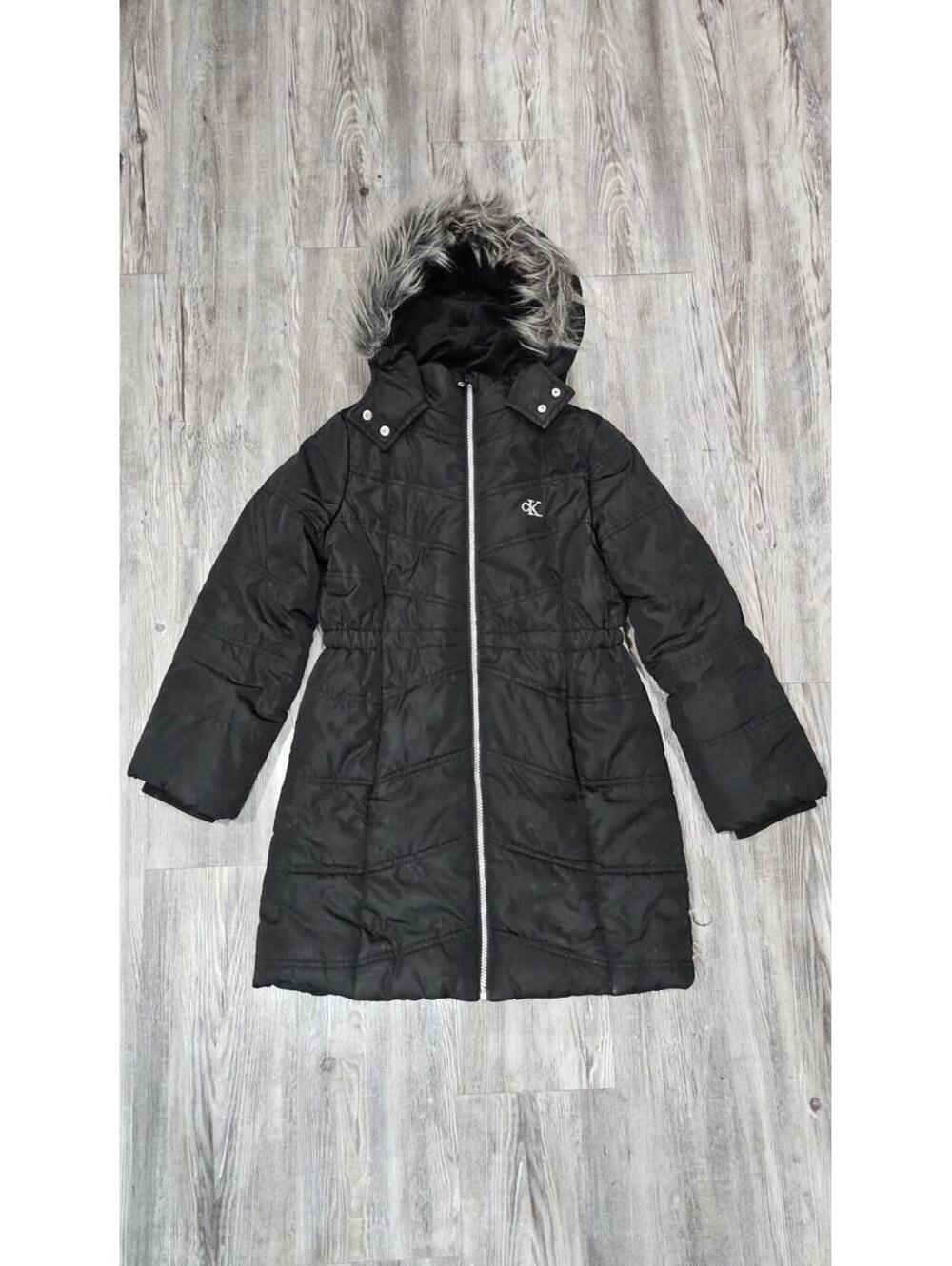 Calvin Klein Kids Black Puffer Jacket Size M 8/10 Winter Coat
